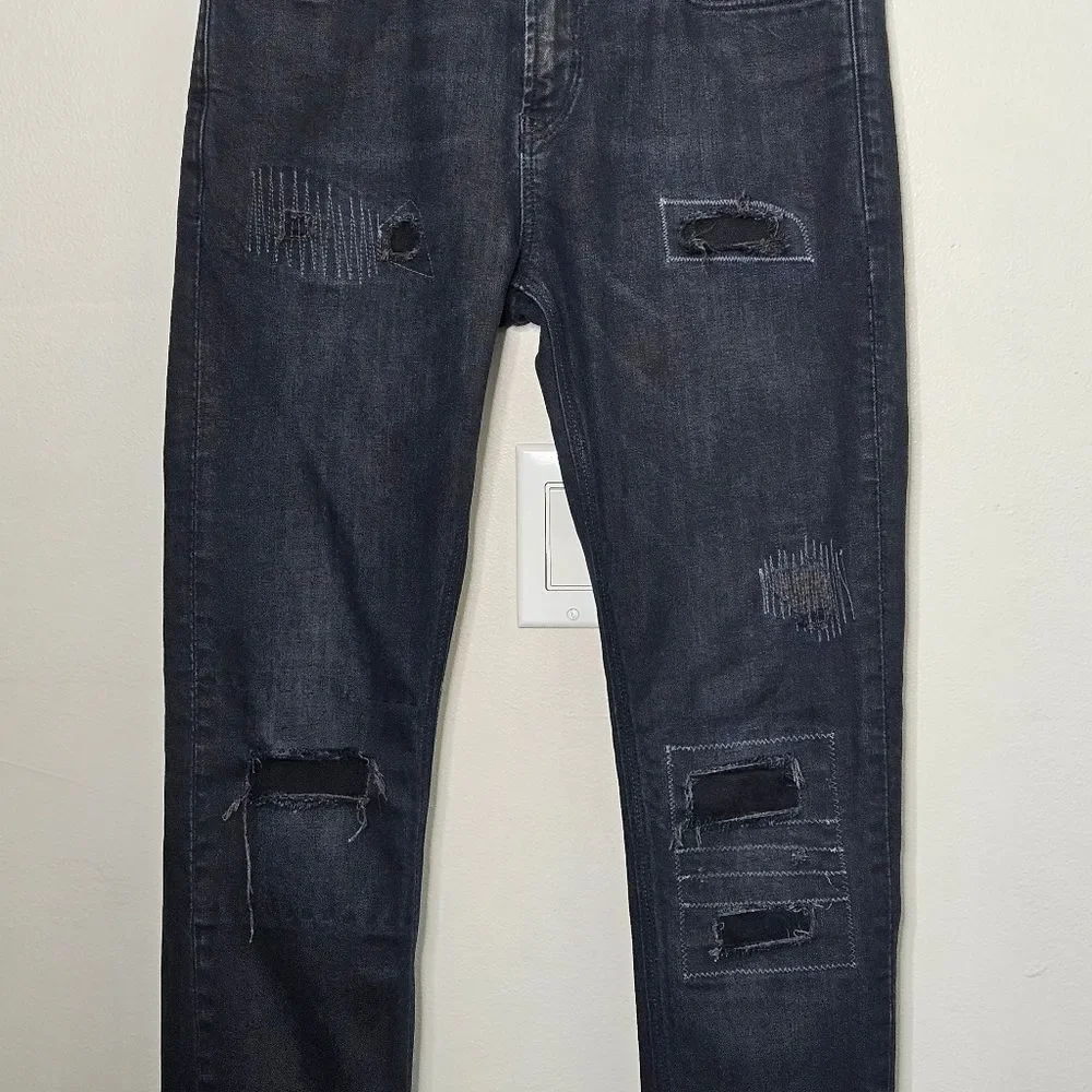 Scotch & Soda Black Denim Skinny Jean W30 L32 Skim Lot 22